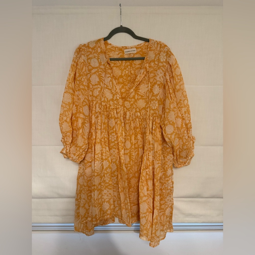 Daughters of India Kyra Mini Dress ~ Cumin